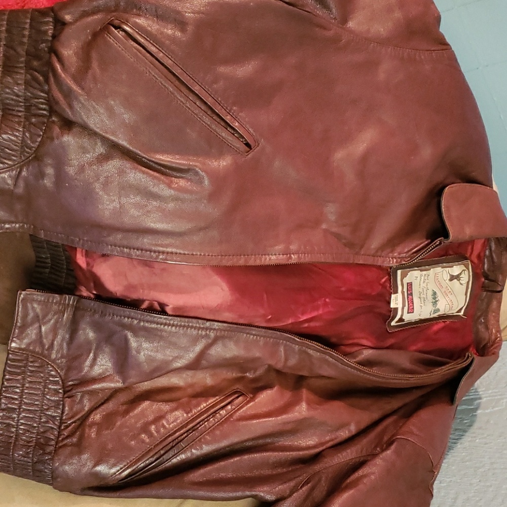 Luis Alvear vintage genuine leather jacket